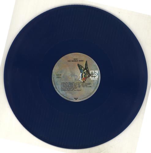 Nico The Marble Index - Blue Vinyl vinyl LP album (LP record) Belgian N-CLPTH79988