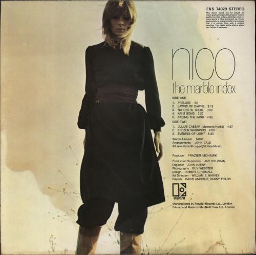 Nico The Marble Index - Stereo - VG vinyl LP album (LP record) UK N-CLPTH829330
