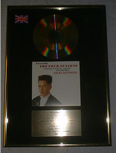 Nigel Kennedy Vivaldi: The Four Seasons award disc UK NGKAWVI147308