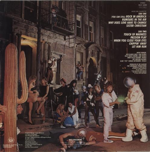 Night Ranger Midnight Madness vinyl LP album (LP record) UK NRALPMI463343