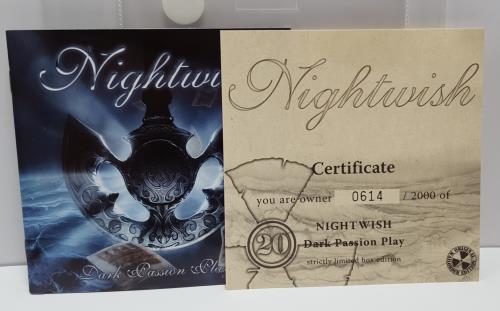Nightwish Dark Passion Play - Limited Edition CD Album Box Set German NIWDXDA410068