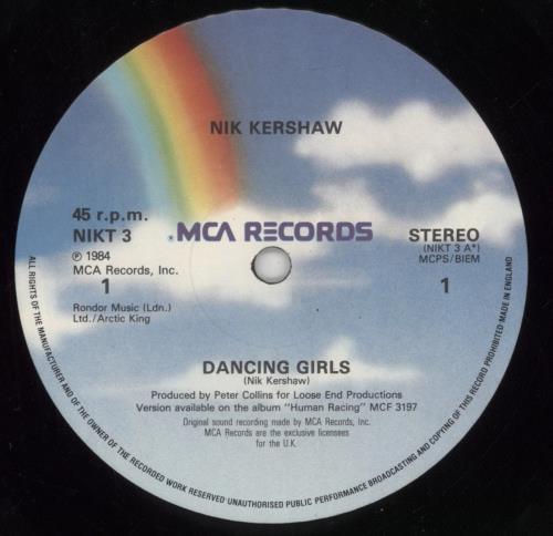 Nik Kershaw Dancing Girls 12" vinyl single (12 inch record / Maxi-single) UK KER12DA63112