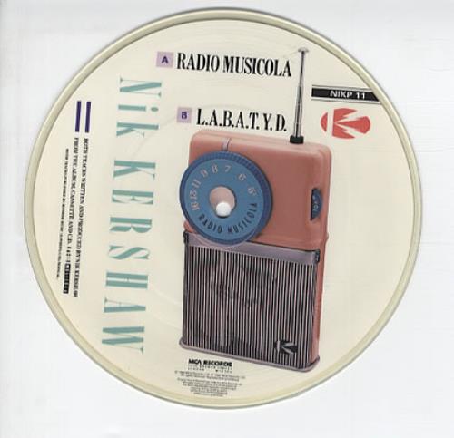 Nik Kershaw Radio Musicola 7" vinyl picture disc (7 inch picture disc single) UK KER7PRA117934