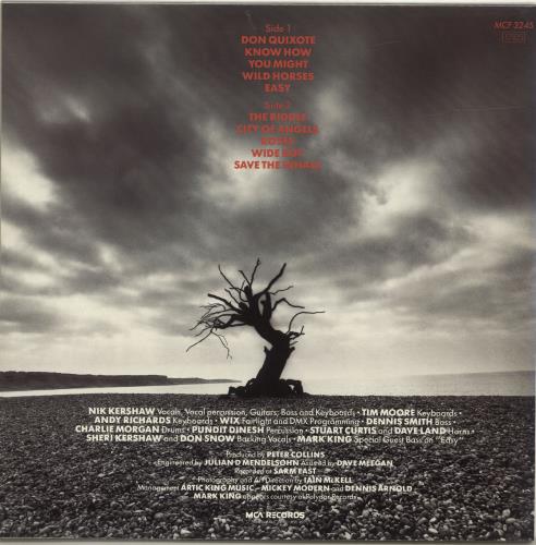 Nik Kershaw The Riddle + Merchandise Sheet vinyl LP album (LP record) UK KERLPTH694551