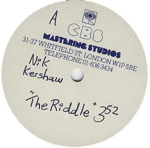 Nik Kershaw The Riddle acetate UK KERATTH373995