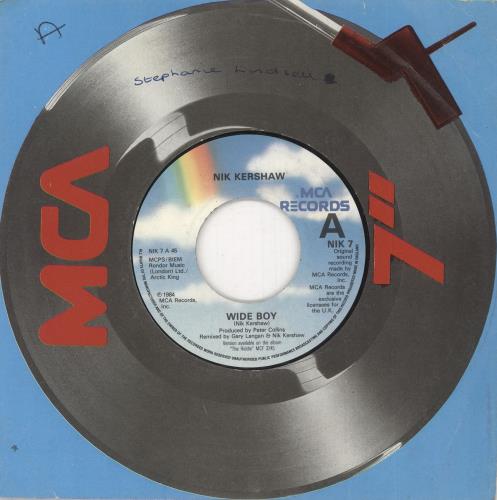 Nik Kershaw Wide Boy - Wide Centre 7" vinyl single (7 inch record / 45) UK KER07WI739276