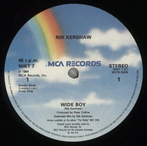 Nik Kershaw Wide Boy 12" vinyl single (12 inch record / Maxi-single) UK KER12WI136489