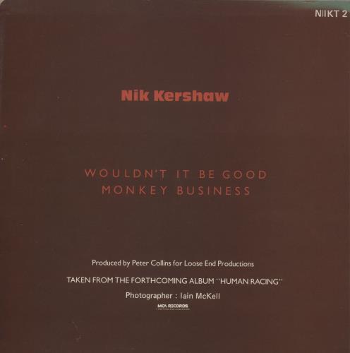Nik Kershaw Wouldn't It Be Good 12" vinyl single (12 inch record / Maxi-single) UK KER12WO26418