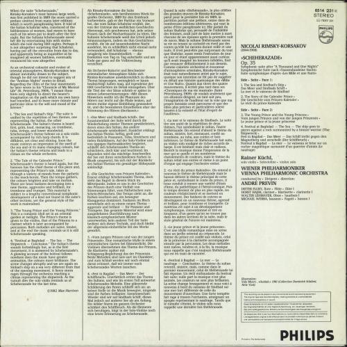 Nikolai Rimsky-Korsakov Rimsky-Korsakov: Scheherazade Op. 35 vinyl LP album (LP record) Dutch RN7LPRI800291