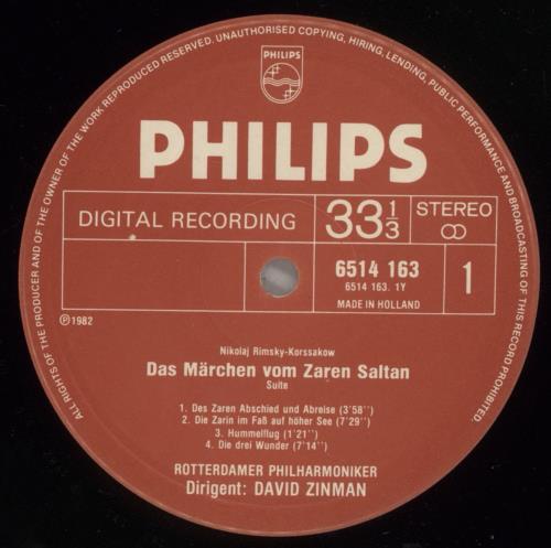 Nikolai Rimsky-Korsakov Rimsky-Korsakov: Suites: The Golden Cockerel = Der Goldene Hahn / Tsar Saltan vinyl LP album (LP record) Dutch RN7LPRI879477