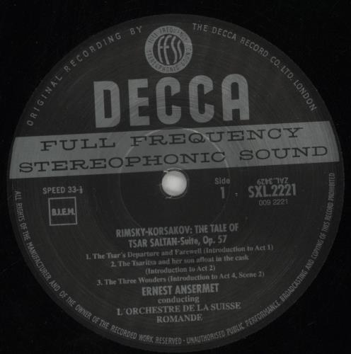 Nikolai Rimsky-Korsakov The Tale Of Tsar Saltan / May Night / Russian Easter Festival - 180gm vinyl LP album (LP record) German RN7LPTH851631