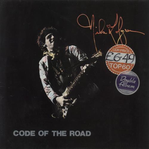 Nils Lofgren Code Of The Road - Store price sticker 2-LP vinyl record set (Double LP Album) UK NLS2LCO867797