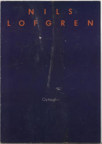 Nils Lofgren Cry Tough tour programme UK NLSTRCR345651