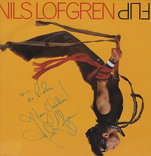Nils Lofgren Flip - Autographed! vinyl LP album (LP record) UK NLSLPFL310800