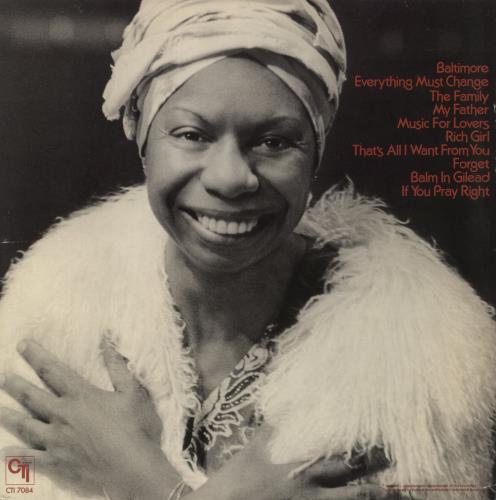Nina Simone Baltimore - VG vinyl LP album (LP record) US NNSLPBA882546