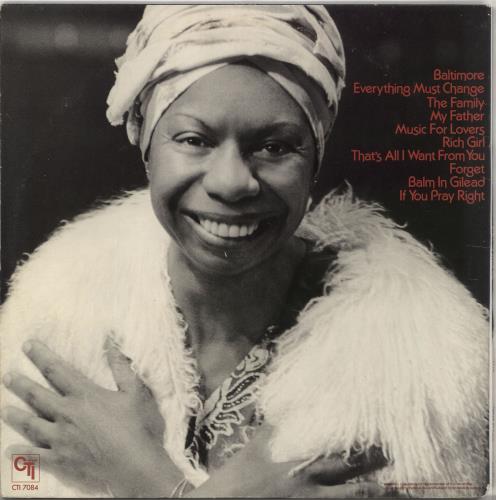 Nina Simone Baltimore vinyl LP album (LP record) US NNSLPBA434552