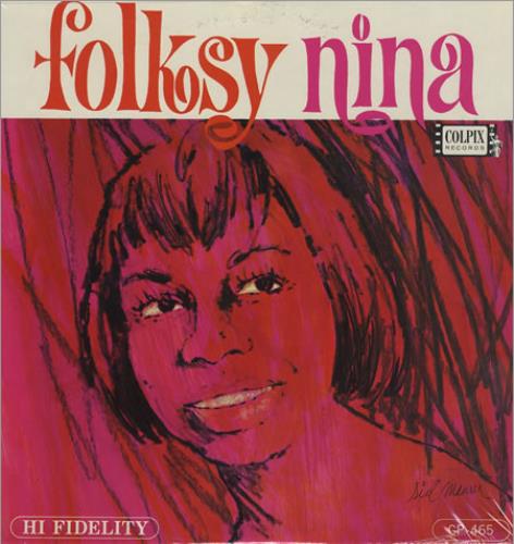 Nina Simone Folksy Nina vinyl LP album (LP record) US NNSLPFO374813