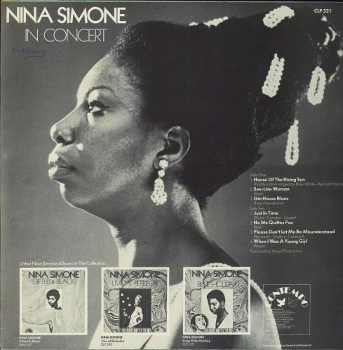 Nina Simone In Concert vinyl LP album (LP record) UK NNSLPIN795157