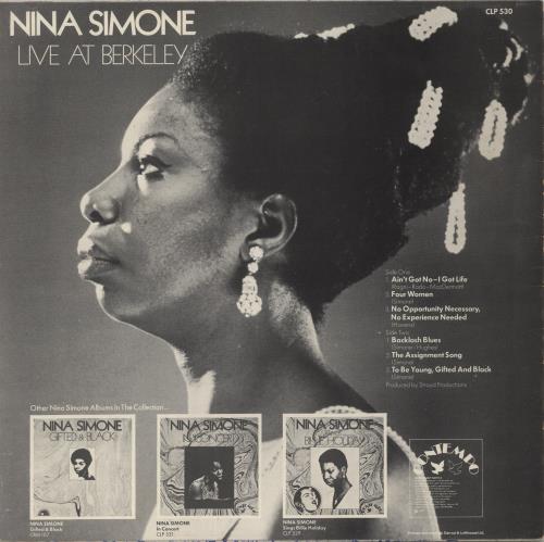 Nina Simone Live At Berkeley vinyl LP album (LP record) UK NNSLPLI775609