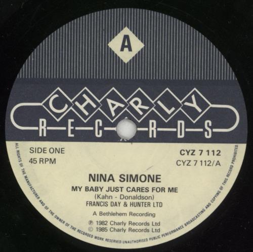 Nina Simone My Baby Just Cares For Me 7" vinyl single (7 inch record / 45) UK NNS07MY294250