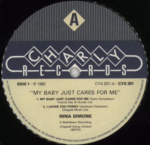 Nina Simone My Baby Just Cares For Me 10" vinyl single (10 inch record) UK NNS10MY763963