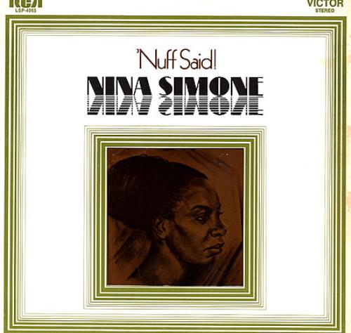 Nina Simone 'Nuff Said! vinyl LP album (LP record) Canadian NNSLPNU363121