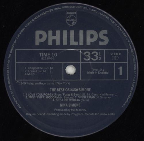 Nina Simone The Best Of Nina Simone vinyl LP album (LP record) UK NNSLPTH595977