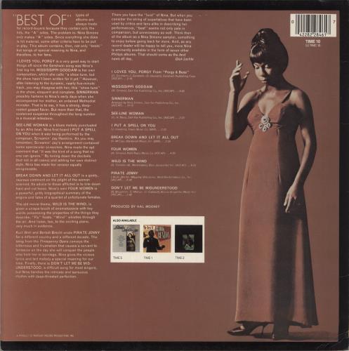 Nina Simone The Best Of Nina Simone vinyl LP album (LP record) UK NNSLPTH595977
