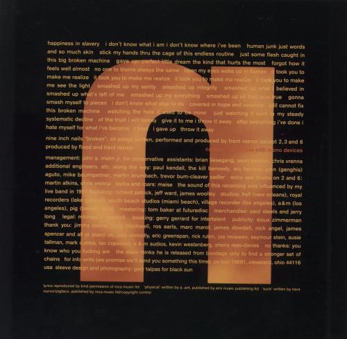 Nine Inch Nails Broken + 7" vinyl LP album (LP record) UK NINLPBR258811