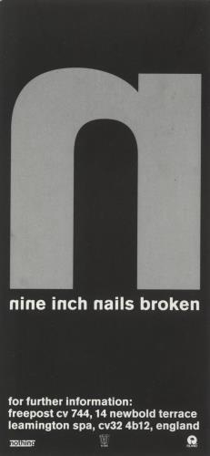 Nine Inch Nails Broken + 7" vinyl LP album (LP record) UK NINLPBR258811