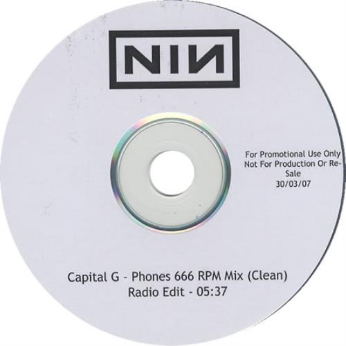 Nine Inch Nails Capital G CD-R acetate UK NINCRCA410045