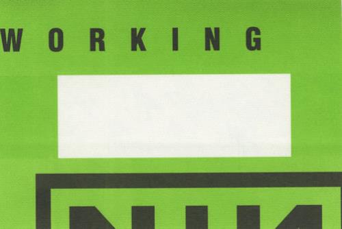 Nine Inch Nails Fragility 1999 Tour Passes tour pass US NINTPFR430065