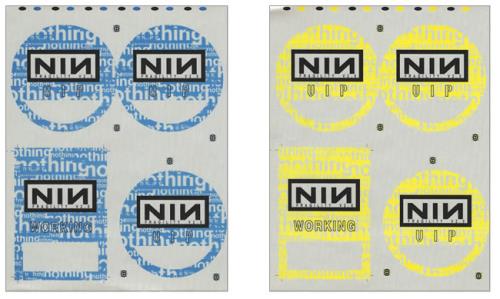 Nine Inch Nails Fragility Tour Passes - Uncut Sheet tour pass US NINTPFR428652
