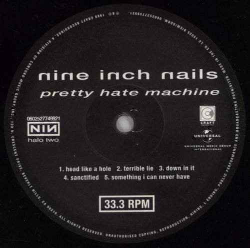 Nine Inch Nails Pretty Hate Machine - Black Vinyl - Shrink vinyl LP album (LP record) UK NINLPPR869906