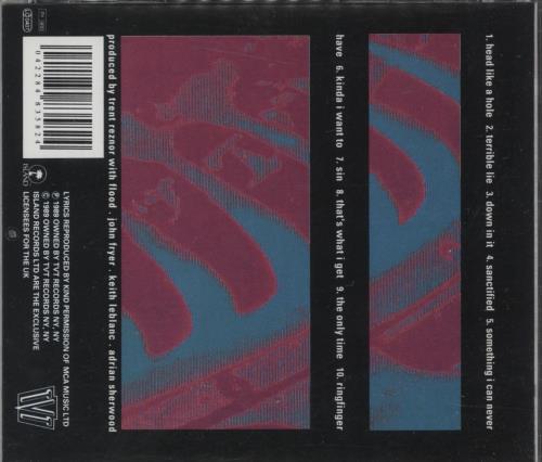 Nine Inch Nails Pretty Hate Machine CD album (CDLP) UK NINCDPR866886