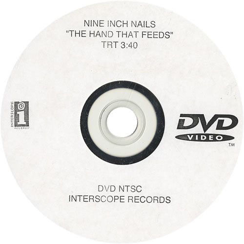 Nine Inch Nails The Hand That Feeds promo DVD-R US NINDRTH461162