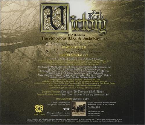 Nine Inch Nails Victory CD single (CD5 / 5") US NINC5VI117602