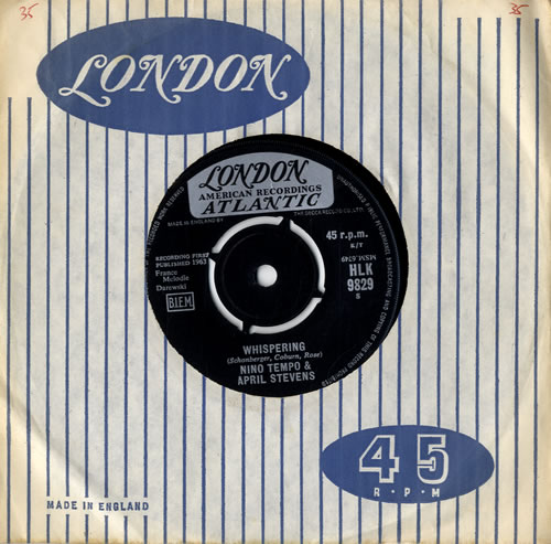 Nino Tempo & April Stevens Whispering 7" vinyl single (7 inch record / 45) UK NIO07WH547200
