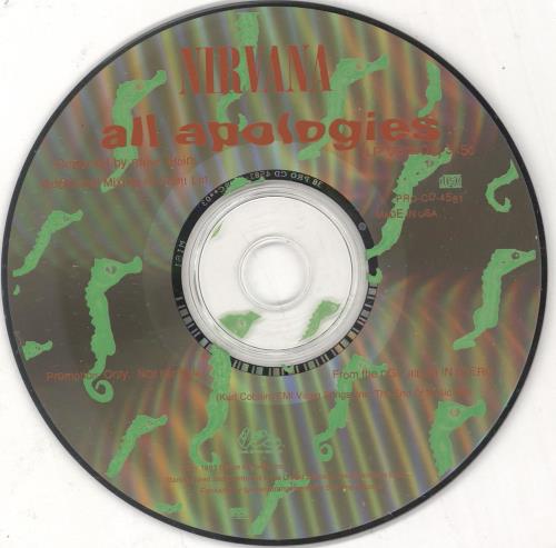 Nirvana (US) All Apologies CD single (CD5 / 5") US NIRC5AL29790