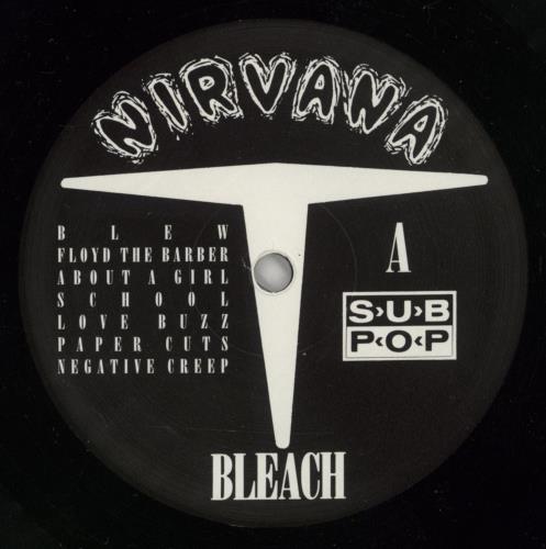 Nirvana (US) Bleach vinyl LP album (LP record) UK NIRLPBL871439