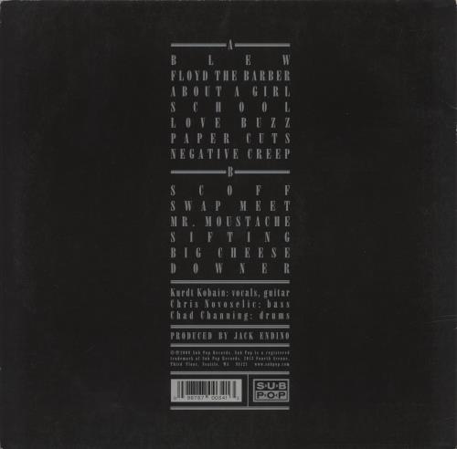 Nirvana (US) Bleach vinyl LP album (LP record) UK NIRLPBL871439