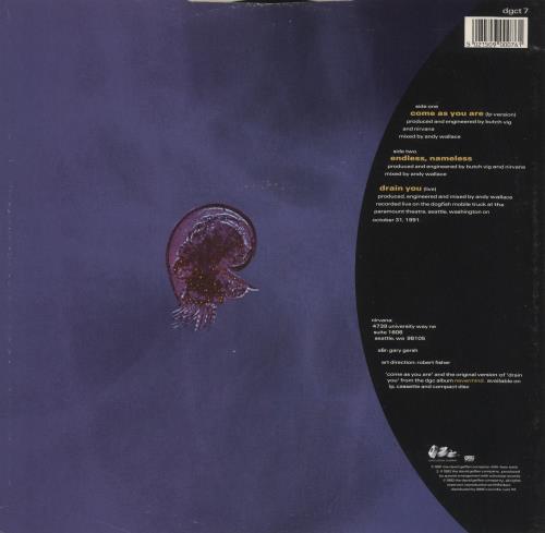 Nirvana (US) Come As You Are - EX 12" vinyl single (12 inch record / Maxi-single) UK NIR12CO567353
