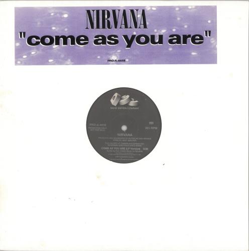 Nirvana (US) Come As You Are 12" vinyl single (12 inch record / Maxi-single) US NIR12CO15674