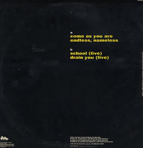 Nirvana (US) Endless Nameless 12" vinyl single (12 inch record / Maxi-single) Brazilian NIR12EN232418