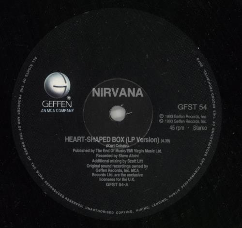 Nirvana (US) Heart Shaped Box - EX 12" vinyl single (12 inch record / Maxi-single) UK NIR12HE37119