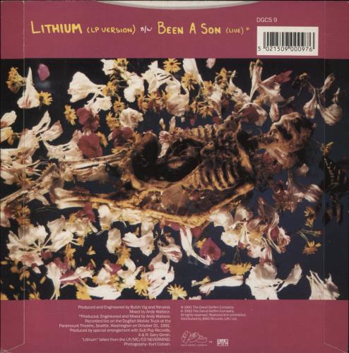 Nirvana (US) Lithium 7" vinyl single (7 inch record / 45) UK NIR07LI43466