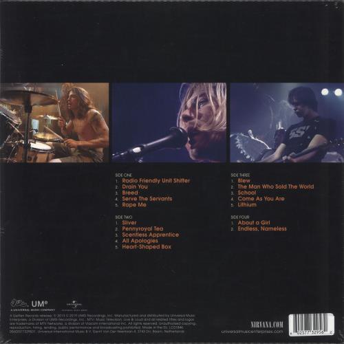 Nirvana (US) Live And Loud - 180gm Clear & Red / Blue Vinyl - Sealed 2-LP vinyl record set (Double LP Album) UK NIR2LLI730530