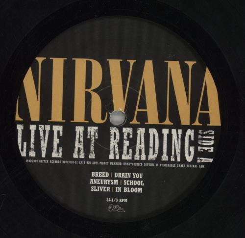 Nirvana (US) Live At Reading - 180gm Vinyl - Shrink 2-LP vinyl record set (Double LP Album) US NIR2LLI863606