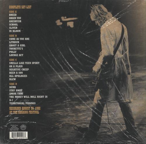 Nirvana (US) Live At Reading - 180gm Vinyl - Shrink 2-LP vinyl record set (Double LP Album) US NIR2LLI863606