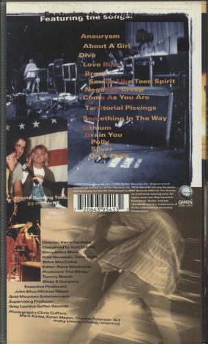 Nirvana (US) Live Tonight Sold Out video (VHS or PAL or NTSC) UK NIRVILI175281